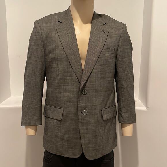 Richard Harris Men’s Wool Blazer Sport Coat Jacket Black Size 38S - Picture 10 of 13